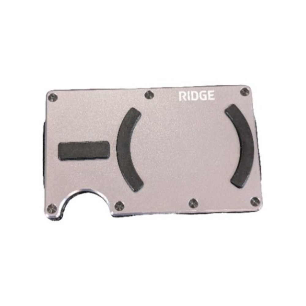 Pp1U The Ridge Magsafe Wallet RFID Protection 1-12 Cards In Gunmetal Used